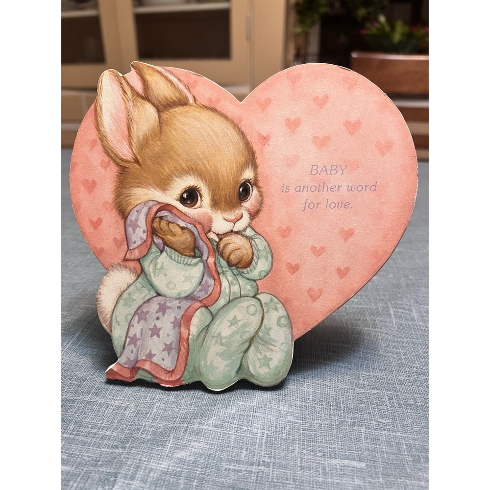 Vintage 80's Hallmark Nursery Decor Whimsy Animal Cottagecore